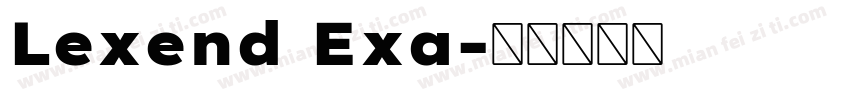 Lexend Exa字体转换